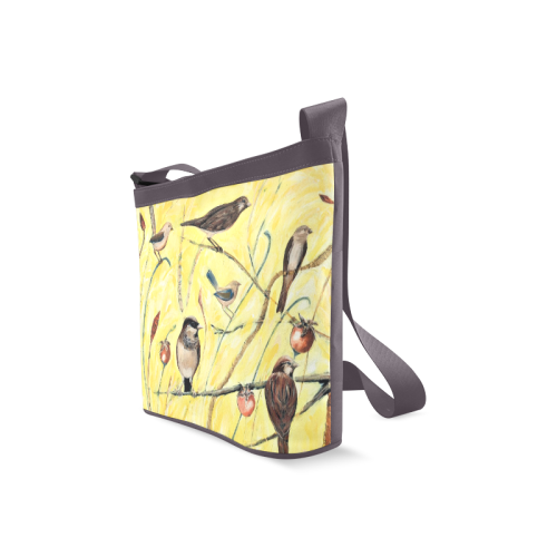 Yellow Birds Shoulder Bag Crossbody Bags (Model 1613)