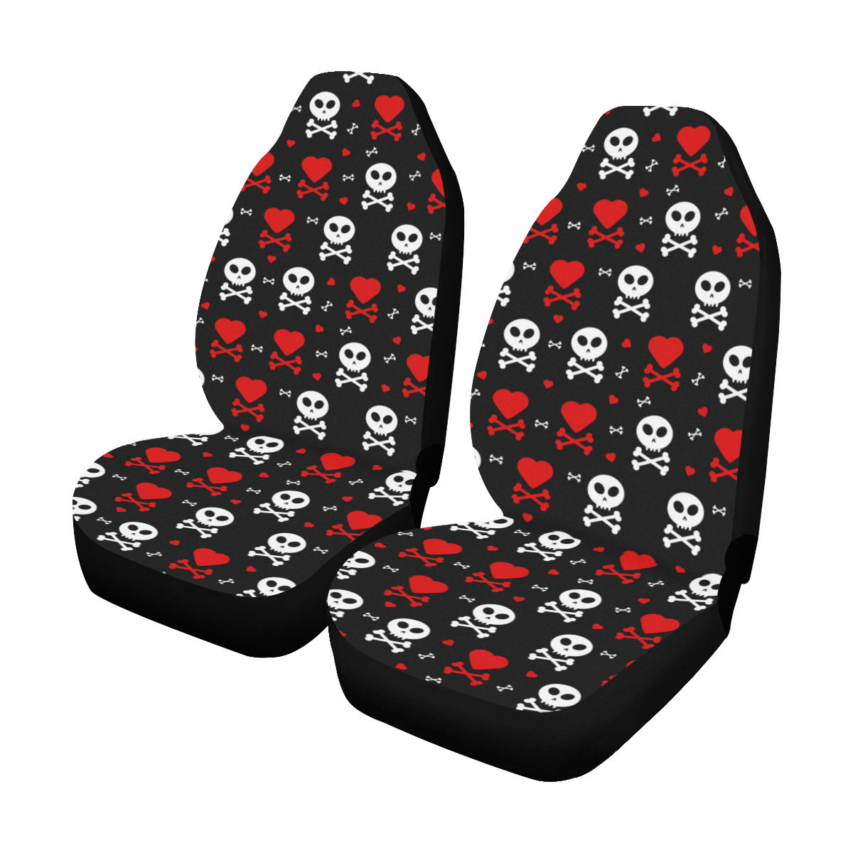 Skull and Crossbones Car Seat Covers (Set of 2)