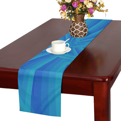 Star in blue Table Runner 16x72 inch