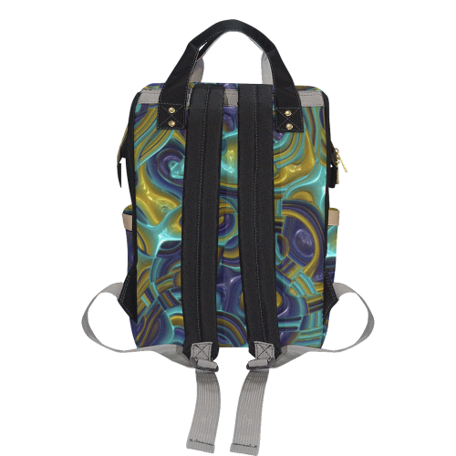 Abstract Art Deco 13 by JamColors Multi-Function Diaper Backpack/Diaper Bag (Model 1688)