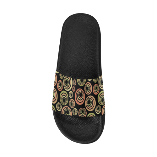 Groovy 60's Classic Pattern Fun Retro Pop-art Women's Slide Sandals (Model 057)