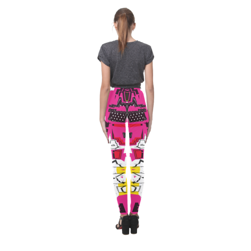 Distorted shapes Cassandra Women's Leggings (Model L01)