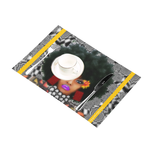 FUEL UP 4pc tab mat yello Placemat 12’’ x 18’’ (Set of 4)