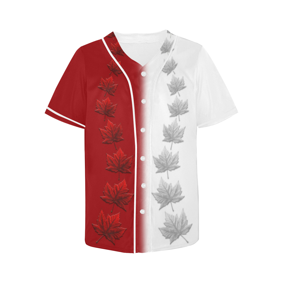 Canada Baseball Shirts 2 Tone All Over Print Baseball Jersey for Women (Model T50)