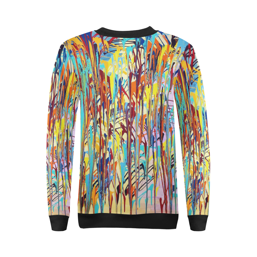 Bliss All Over Print Crewneck Sweatshirt for Women (Model H18)