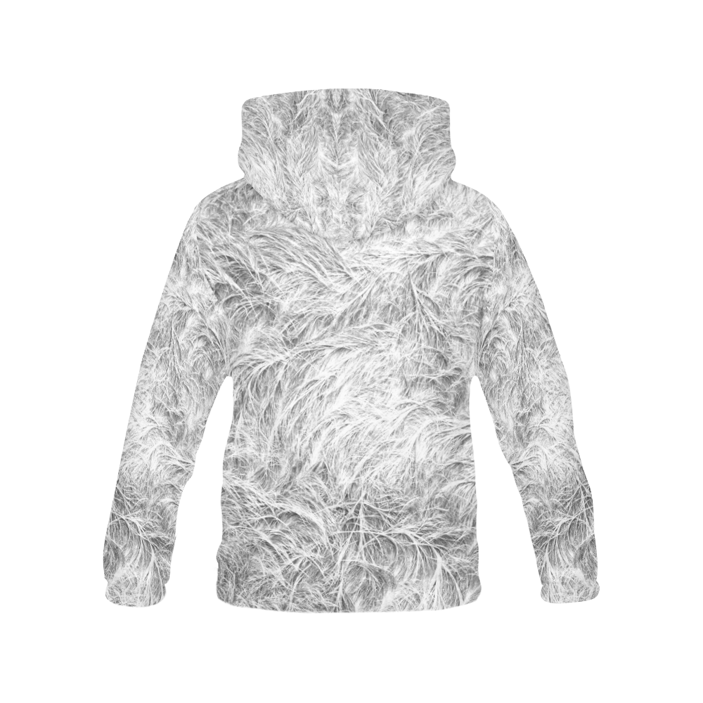 Fur tecture All Over Print Hoodie for Women (USA Size) (Model H13)
