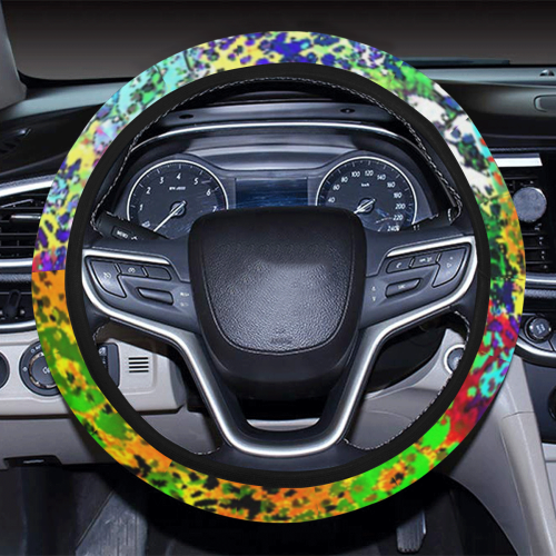 Wild print Steering Wheel Cover with Elastic Edge