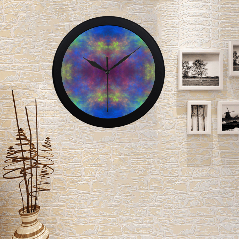 Universe of Color Circular Plastic Wall clock