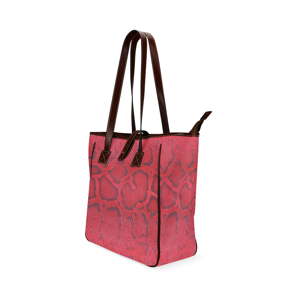 SNAKE LEATHER 6 Classic Tote Bag (Model 1644)