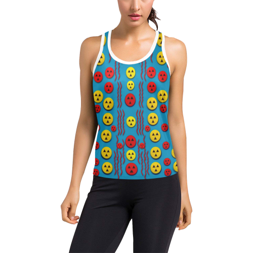 expressions and fauna Women's Racerback Tank Top (Model T60)