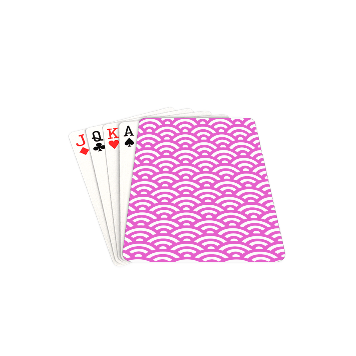 pink waves Playing Cards 2.5"x3.5"