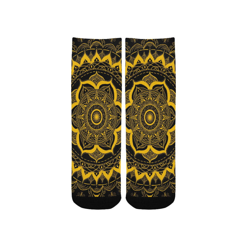 MANDALA SUNSHINE Kids' Custom Socks