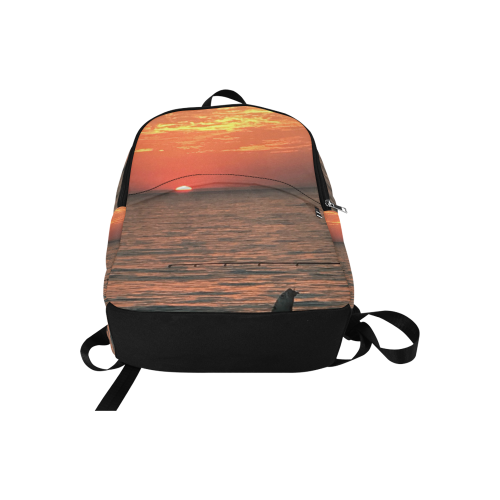 Fishing off the Pier Fabric Backpack for Adult (Model 1659)