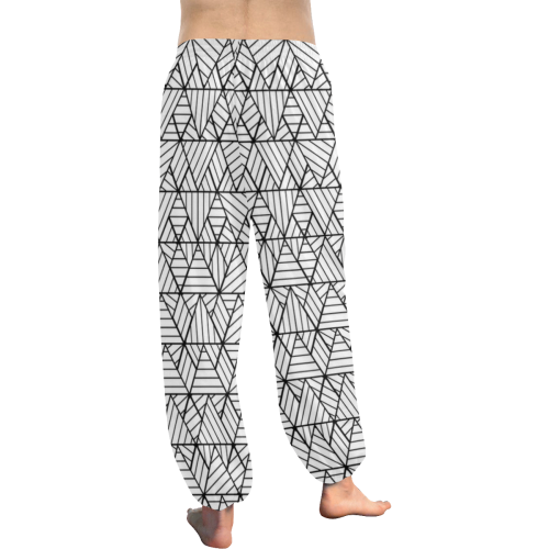 sweeping black and white 1 by JamColors Women's All Over Print Harem Pants (Model L18)