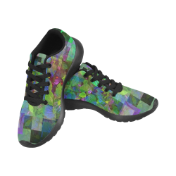 Foliage Patchwork #10 by Jera Nour Women's Running Shoes/Large Size (Model 020)