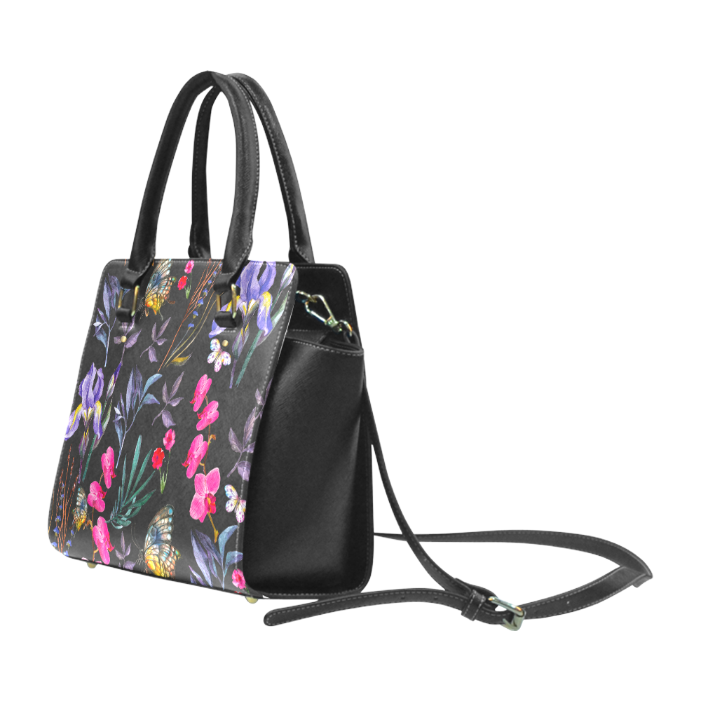 multi floral Classic Shoulder Handbag (Model 1653)