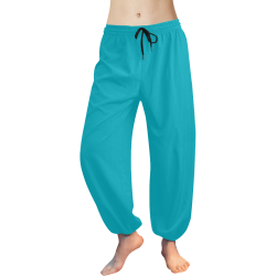 Scuba Blue Women's All Over Print Harem Pants (Model L18)