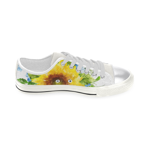 Fairlings Delight's Sunflower Bouquets Women's Kicks 53086A Women's Classic Canvas Shoes (Model 018)