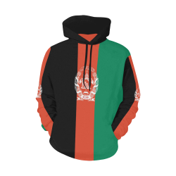 MMA Afghanistan World Flag All Over Print Hoodie for Men/Large Size (USA Size) (Model H13)