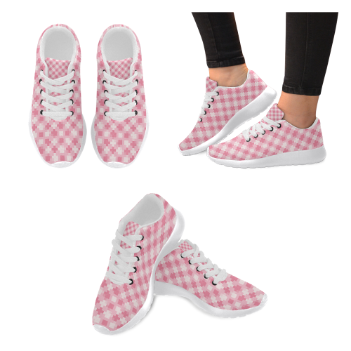 pink pattern Women’s Running Shoes (Model 020)