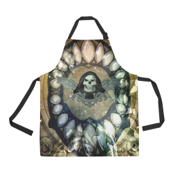 Awesome scary skull All Over Print Apron