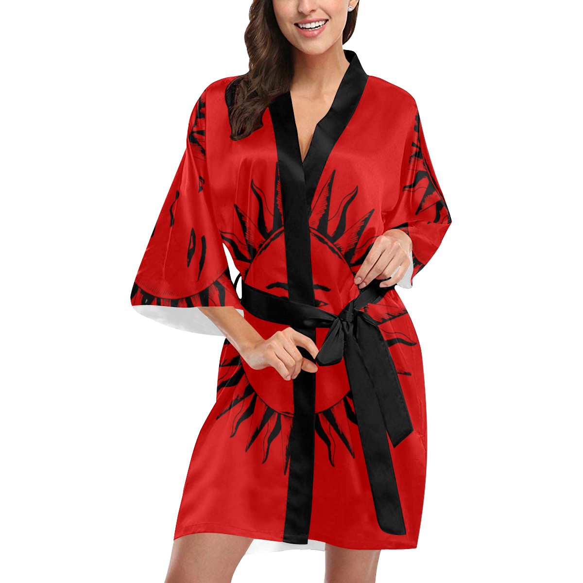GOD Robe Red Kimono Robe