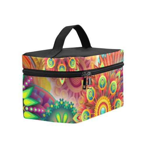 Colorful Abstract Cosmetic Bag/Large (Model 1658)
