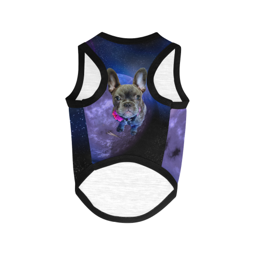 Dog French Bulldog and Planets All Over Print Pet Tank Top