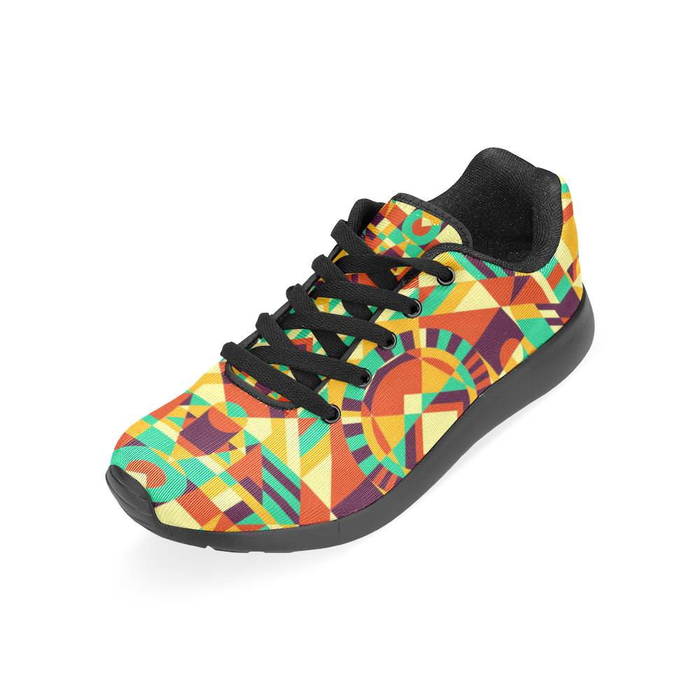 Modern Geometric Pattern Women’s Running Shoes (Model 020)