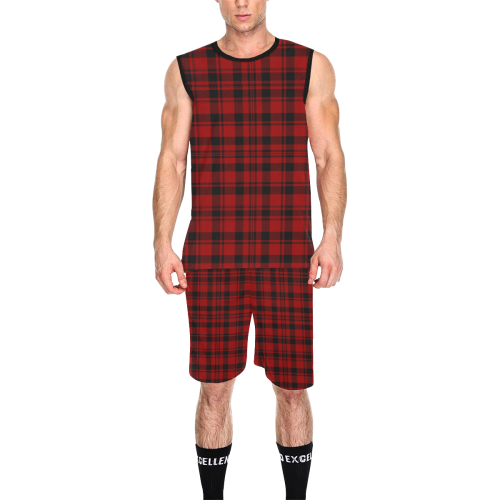 MacLeod Tartan All Over Print Basketball Uniform