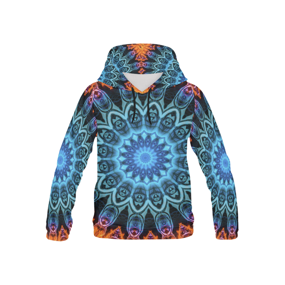MANDALA SKY ON FIRE All Over Print Hoodie for Kid (USA Size) (Model H13)