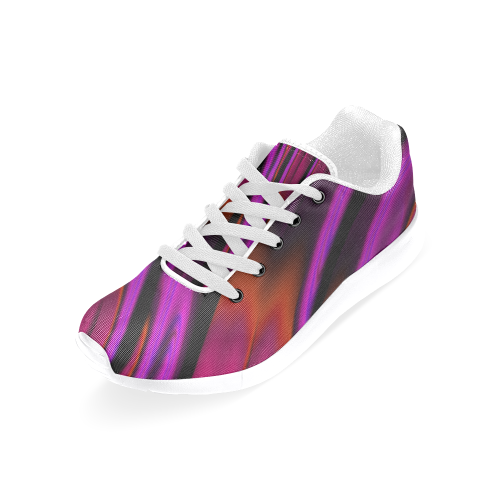 Sunset Waterfall Reflections Abstract Fractal Women's Running Shoes/Large Size (Model 020)