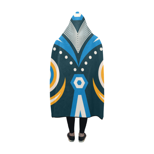 lulua tribal Hooded Blanket 60''x50''