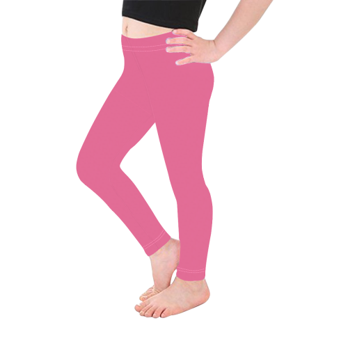 color French pink Kid's Ankle Length Leggings (Model L06)