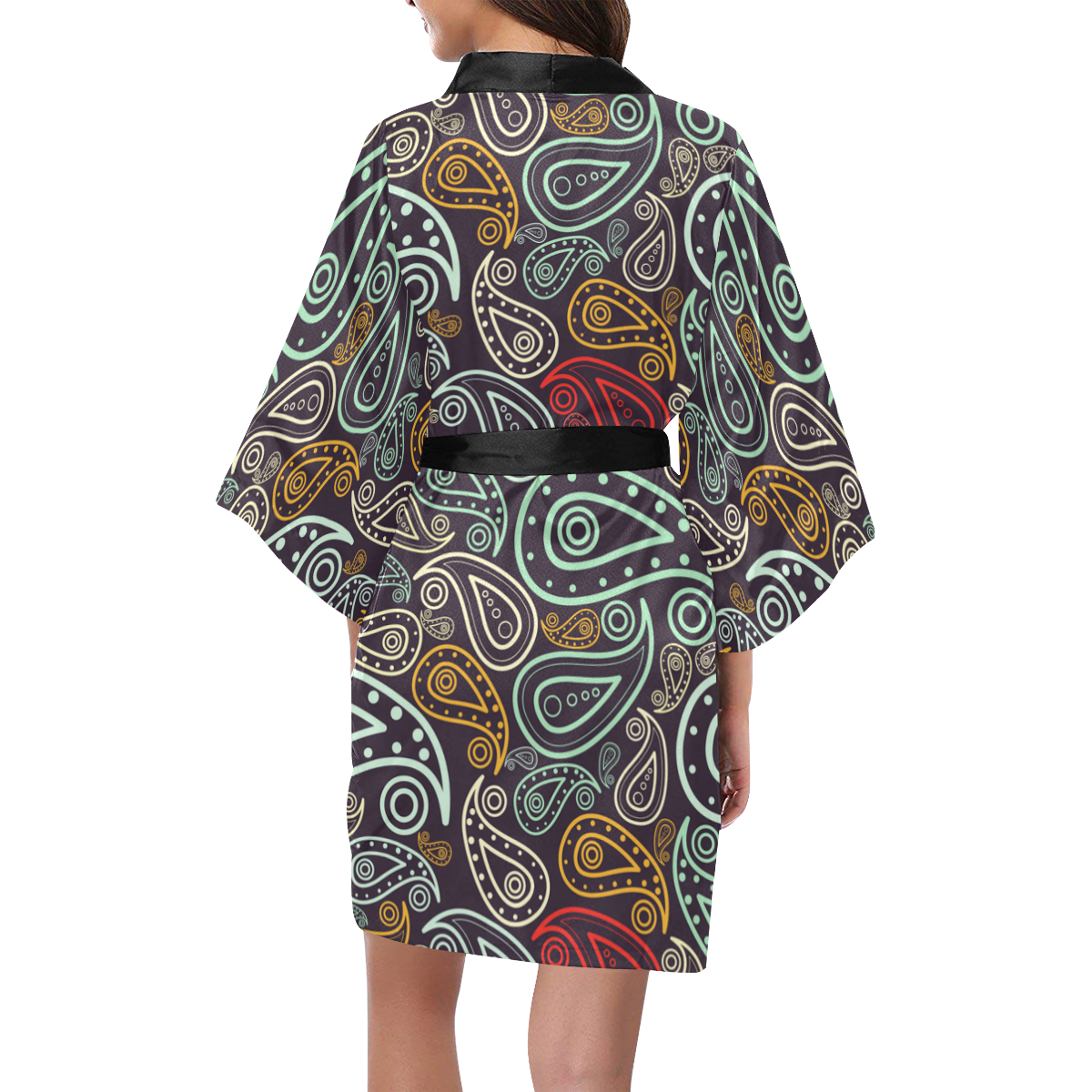 Paisley Art Kimono Robe