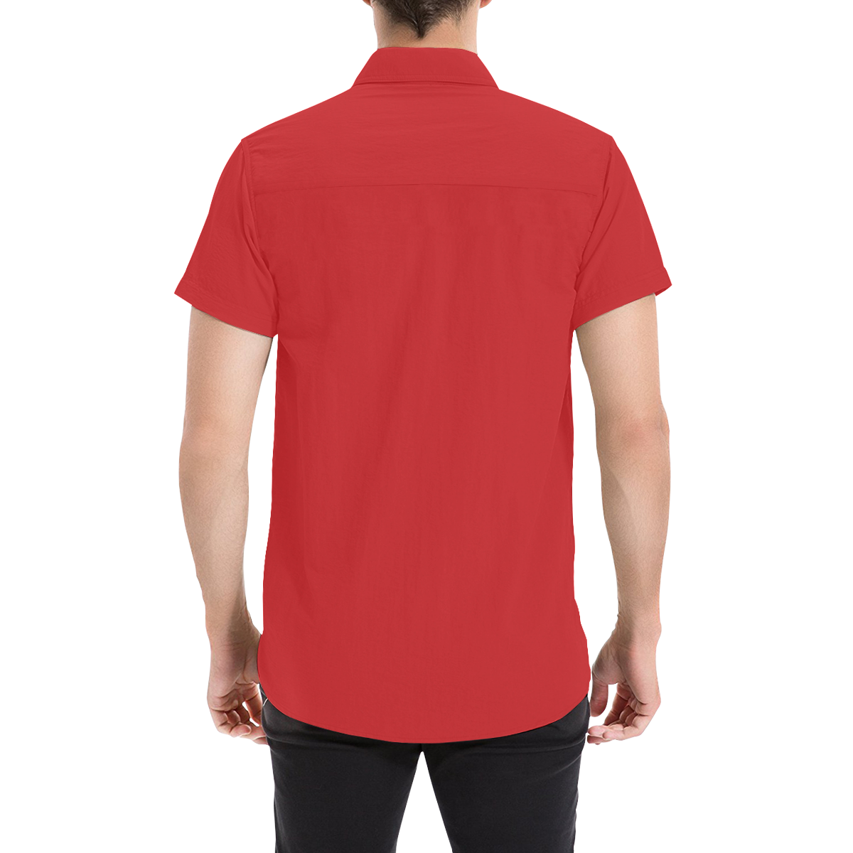 Alizarin Dissolve Men's All Over Print Short Sleeve Shirt (Model T53)