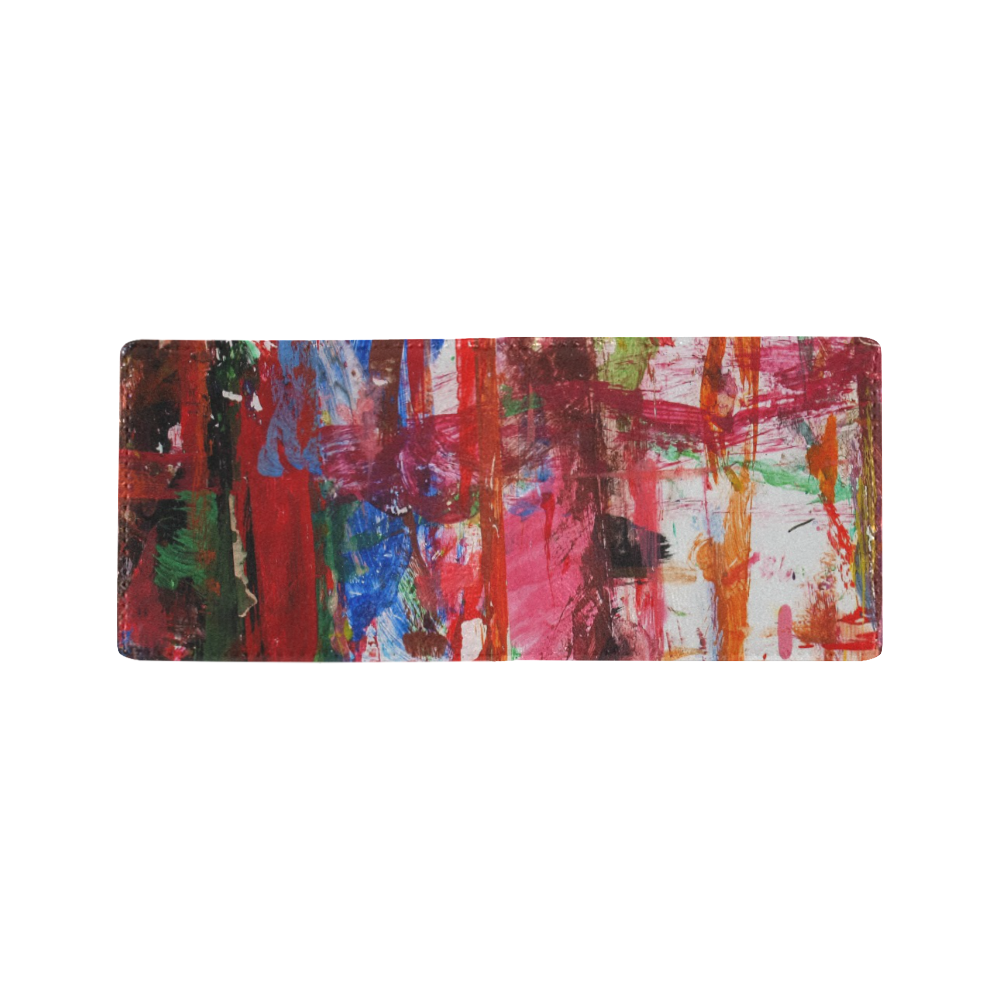 Paint on a white background Mini Bifold Wallet (Model 1674)