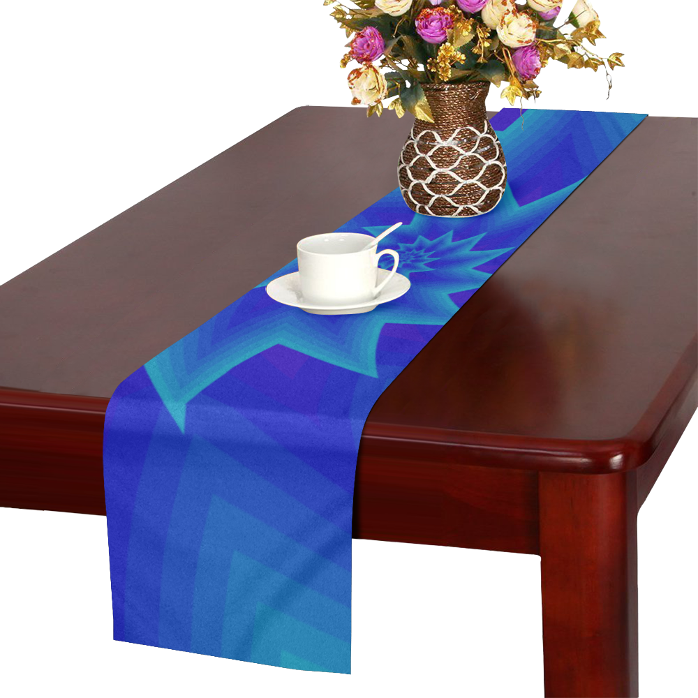 Royal blue star Table Runner 16x72 inch