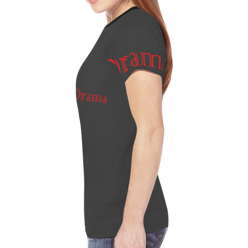 Drama Llama New All Over Print T-shirt for Women (Model T45)