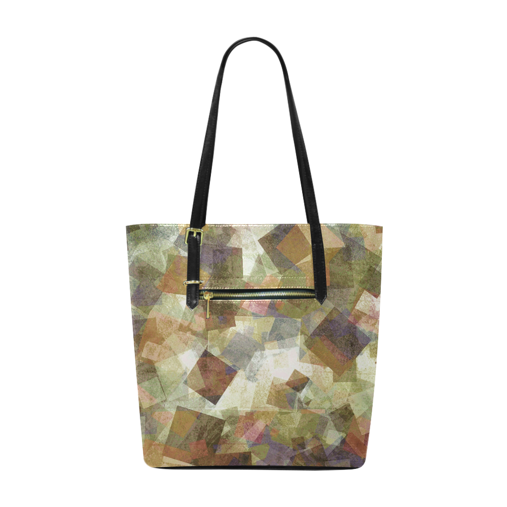 abstract squares Euramerican Tote Bag/Small (Model 1655)