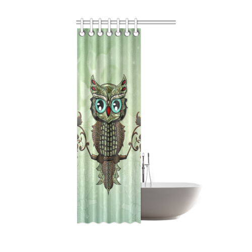Wonderful owl, diamonds Shower Curtain 36"x72"