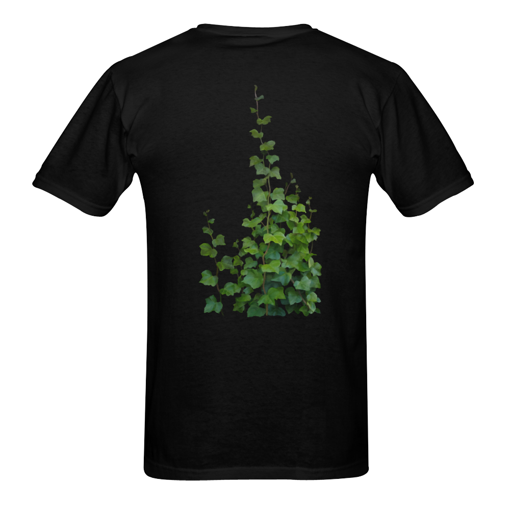 Vines, climbing plant watercolor Men's T-Shirt in USA Size (Two Sides Printing)