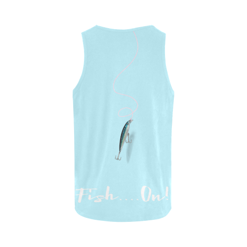 Fish on-crystal beaches All Over Print Tank Top for Women (Model T43)