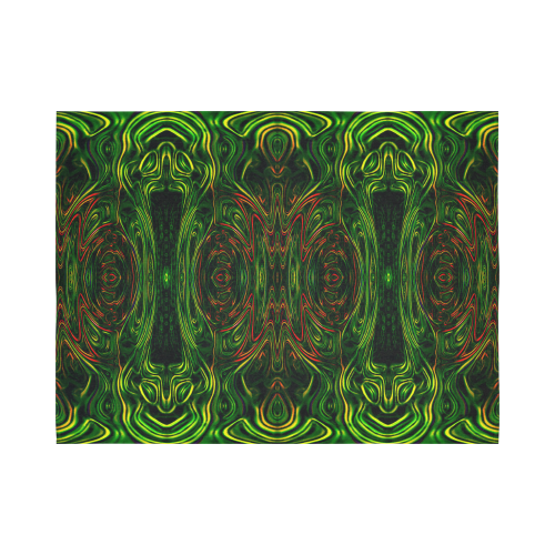 trip like I do.. fractalus Cotton Linen Wall Tapestry 80"x 60"