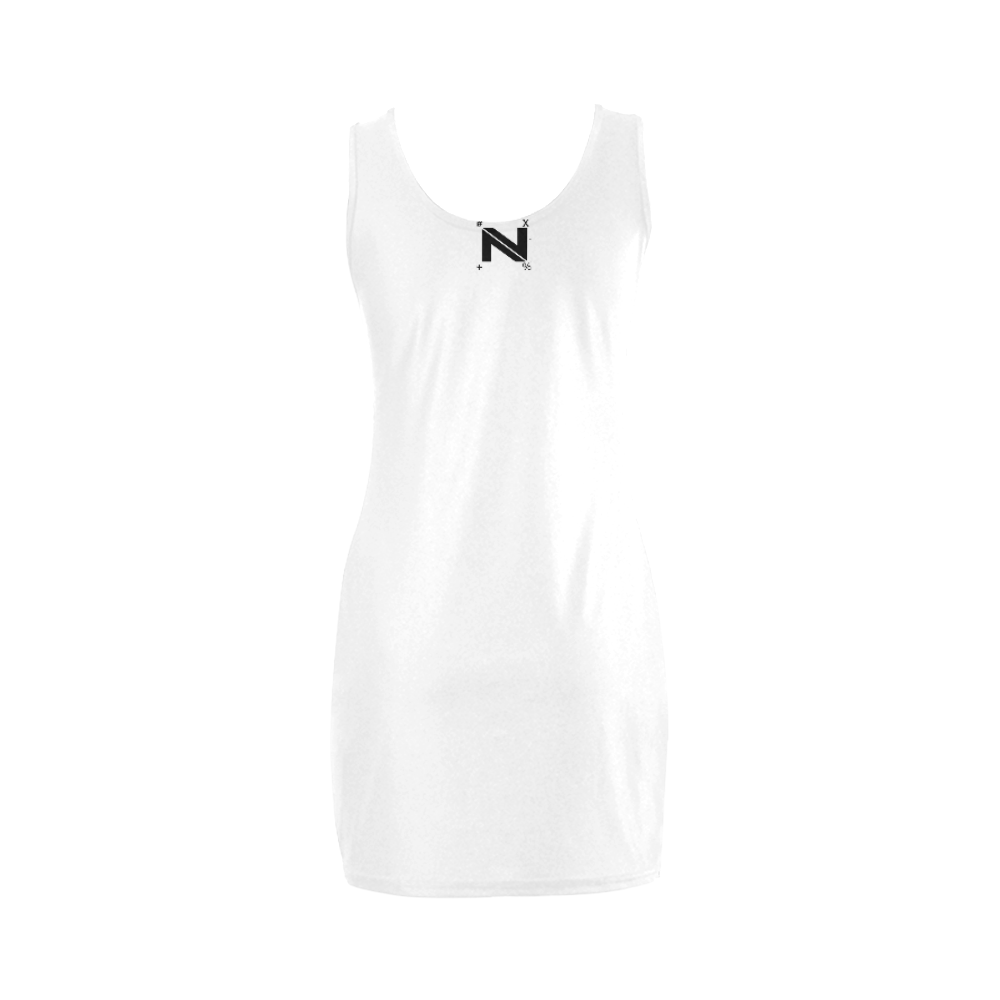 NUMBERS Collection LOGO Black/White Medea Vest Dress (Model D06)