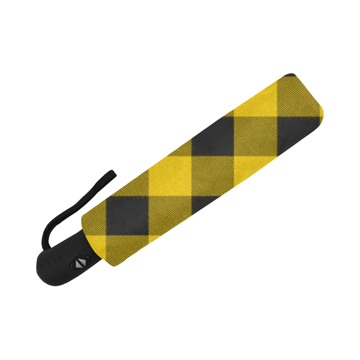 yellow  black plaid Anti-UV Auto-Foldable Umbrella (U09)
