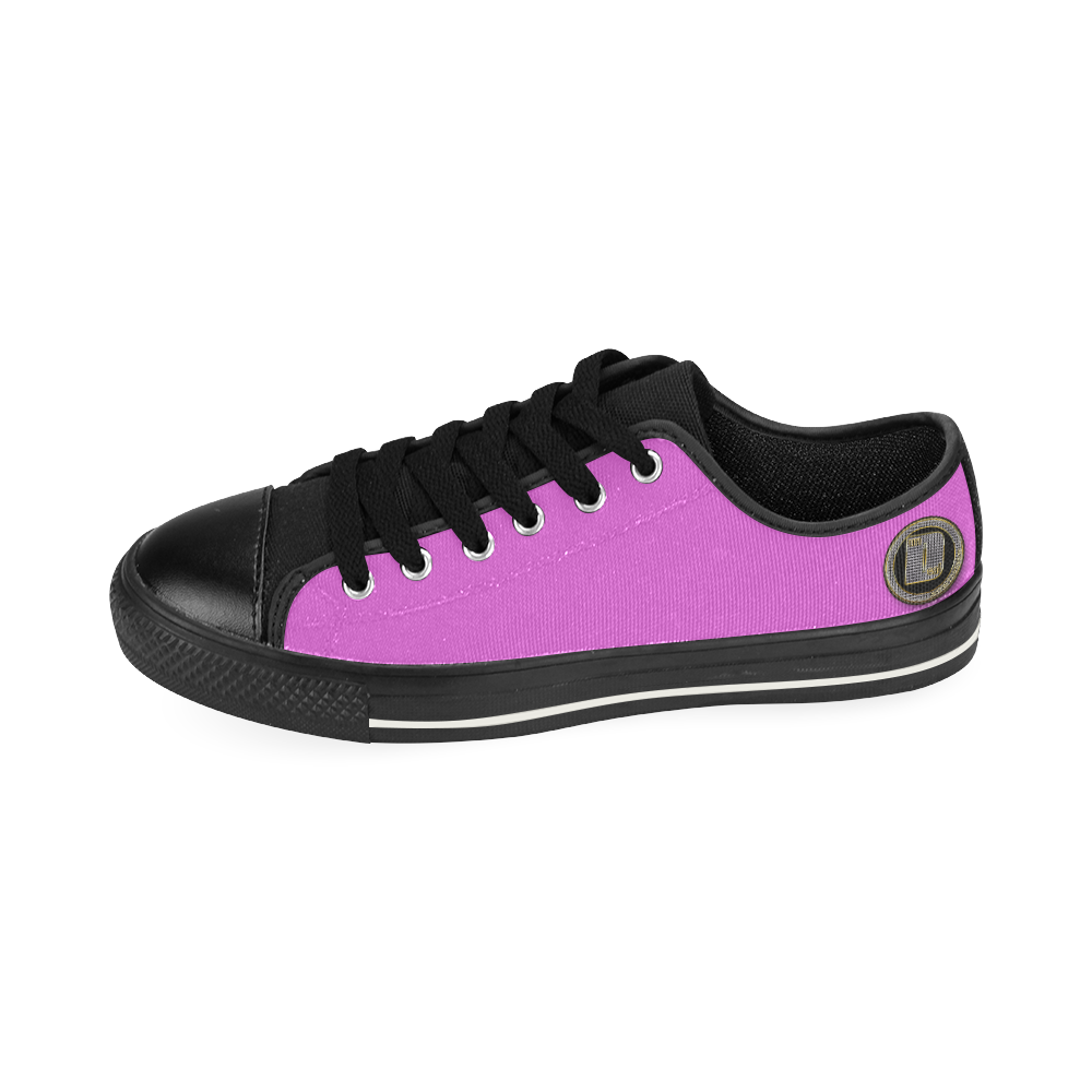 Dundeal Foze Pink/Black (Ently Edition) Men's Classic Canvas Shoes (Model 018)