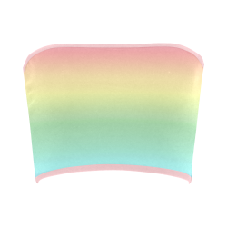 Pastel Rainbow Bandeau Top