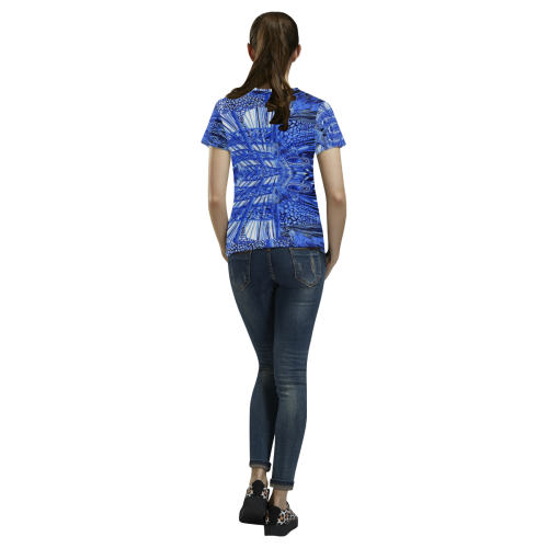 panther All Over Print T-Shirt for Women (USA Size) (Model T40)