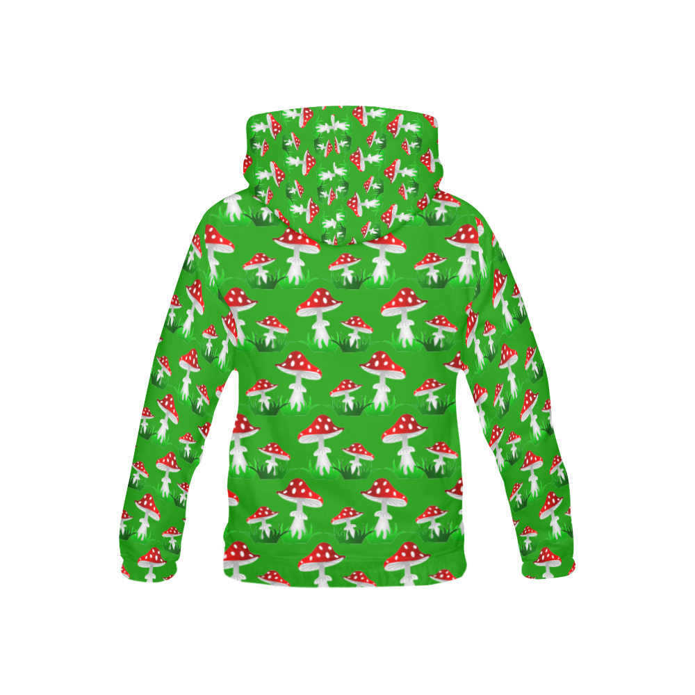 Toadstool red pattern All Over Print Hoodie for Kid (USA Size) (Model H13)